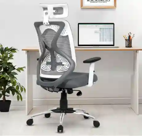  Da URBAN® Merlion Office Chair,High Back Mesh Ergonomic Home Office Desk Chair with 3 Years Warranty, Adjustable Armrests,Adj